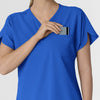 RENEW Women's Dolman Scrub Top Royal hemline detail