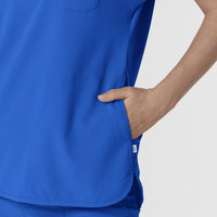 RENEW Women's Dolman Scrub Top Royal back detail