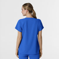 RENEW Women's Dolman Scrub Top Royal back view