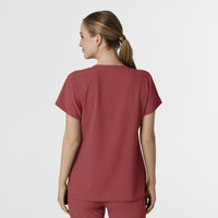 RENEW Women's Dolman Scrub Top - Ruby back