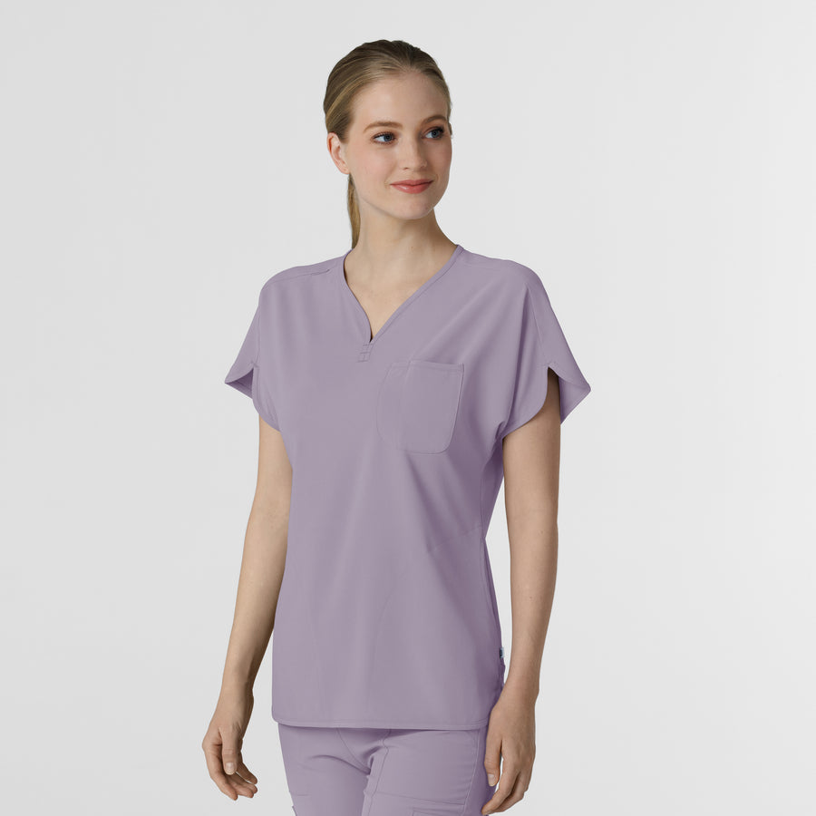RENEW Women's Dolman Scrub Top Wisteria side view