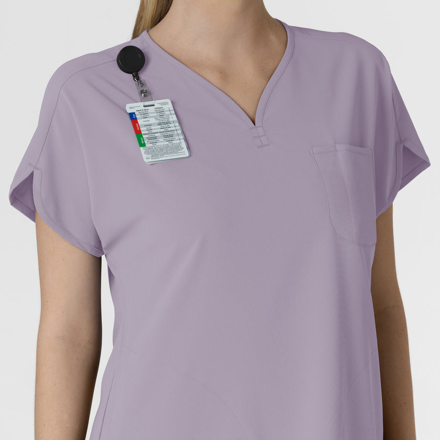 RENEW Women's Dolman Scrub Top Wisteria side detail 2