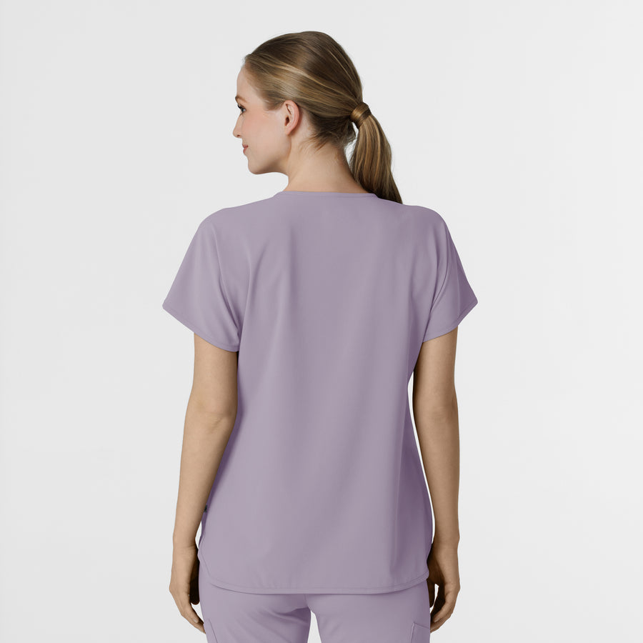 RENEW Women's Dolman Scrub Top Wisteria back view