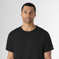 Boundless Men’s Classic Scrub Tee Black hemline detail