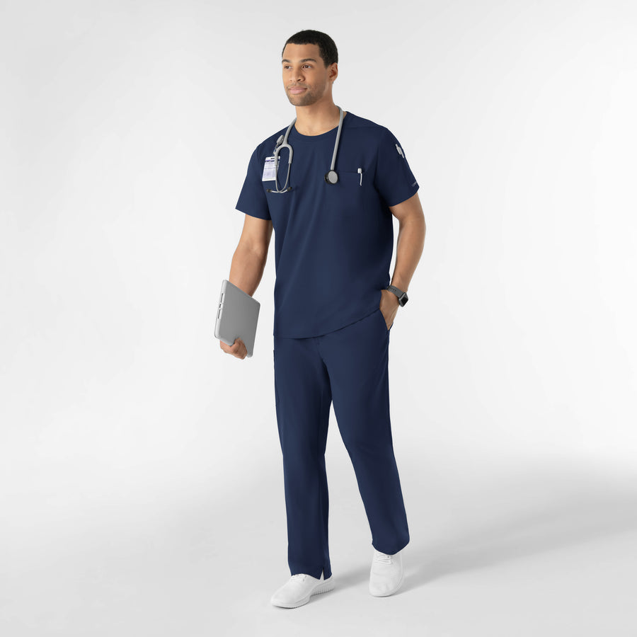 Boundless Men’s Classic Scrub Tee Navy full scrub set