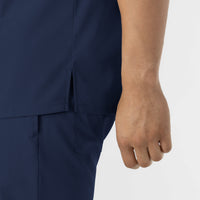 Boundless Men’s Classic Scrub Tee Navy front detail