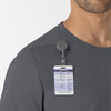 Boundless Men’s Classic Scrub Tee Pewter side detail 2