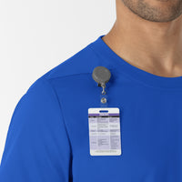 Boundless Men’s Classic Scrub Tee Royal side detail 2