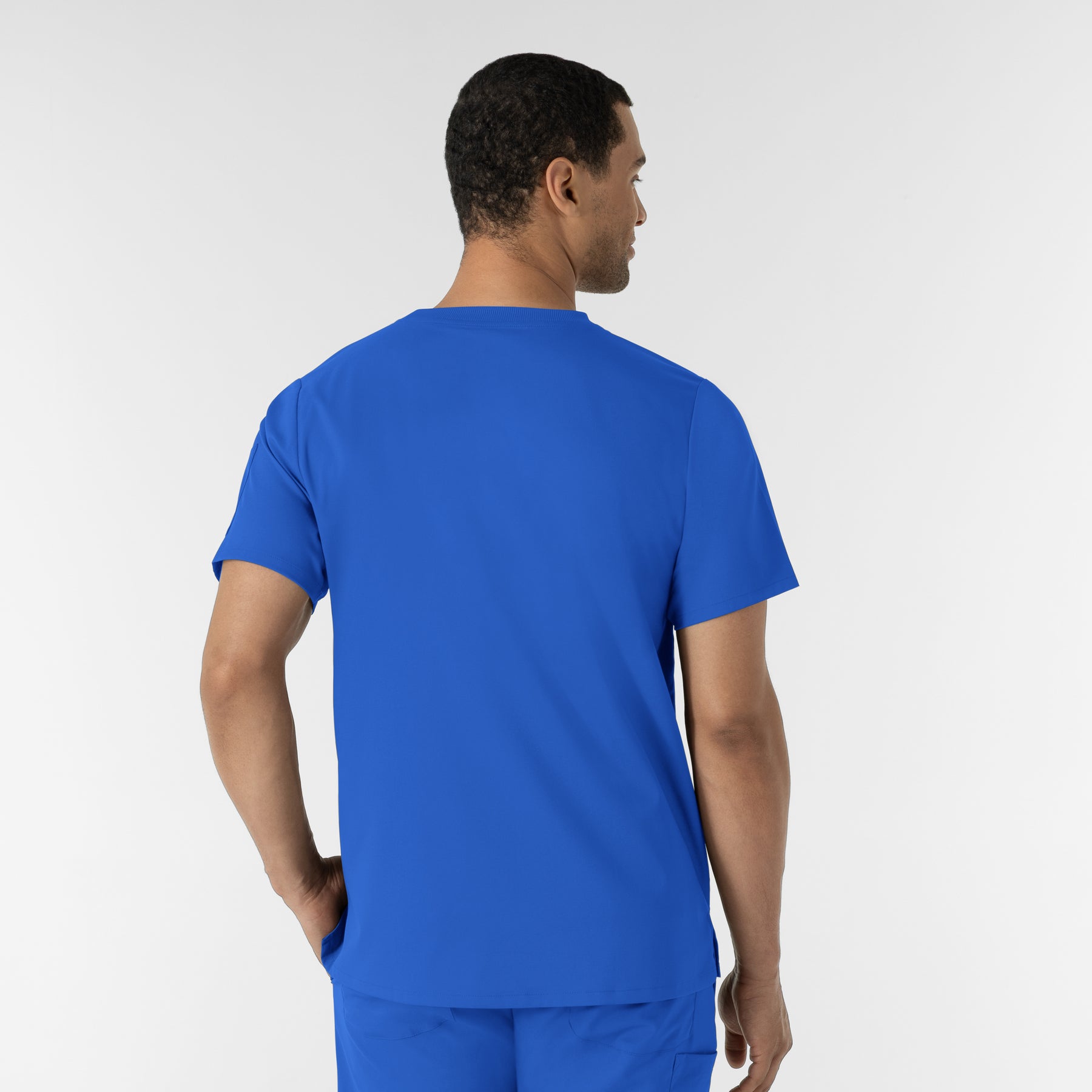 Boundless Men’s Classic Scrub Tee Royal back view