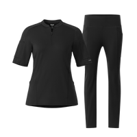Renew Knit Mid Sleeve and Straight Leg Yoga Scrub Set