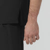 NURTUR Unisex V-Neck Scrub Top - Black hem