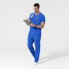 NURTUR Unisex V-Neck Scrub Top - Royal men's scrub set