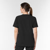 NURTUR Unisex V-Neck Scrub Top - Black back