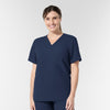 NURTUR Unisex V-Neck Scrub Top - Navy