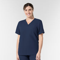 NURTUR Unisex V-Neck Scrub Top - Navy