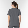 NURTUR Unisex V-Neck Scrub Top - Pewter back