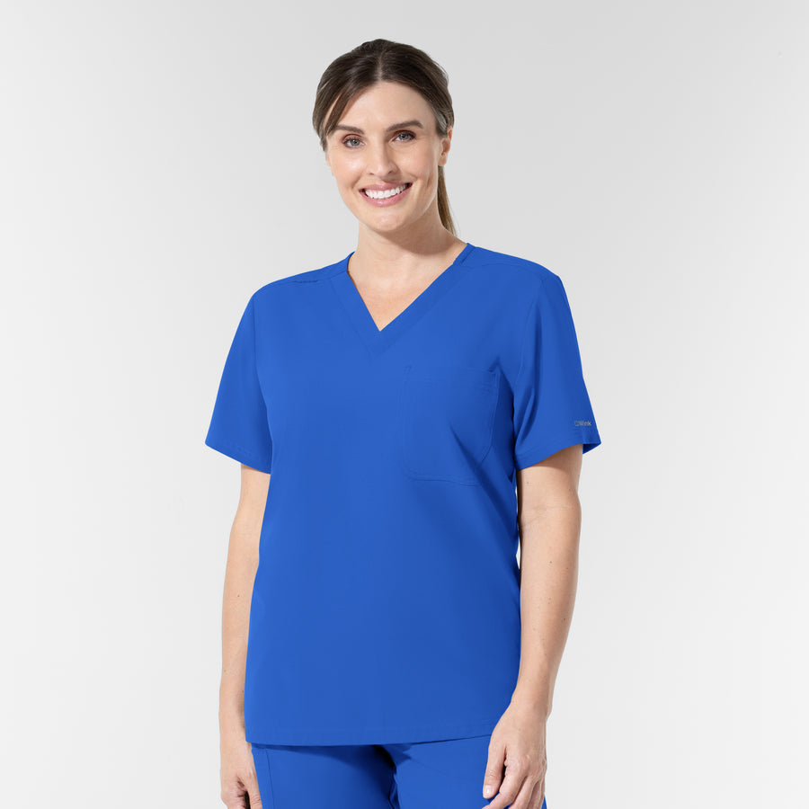 NURTUR Unisex V-Neck Scrub Top - Royal