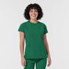 NURTUR Women's Cap Sleeve Crew Neck Scrub Top Hunter
