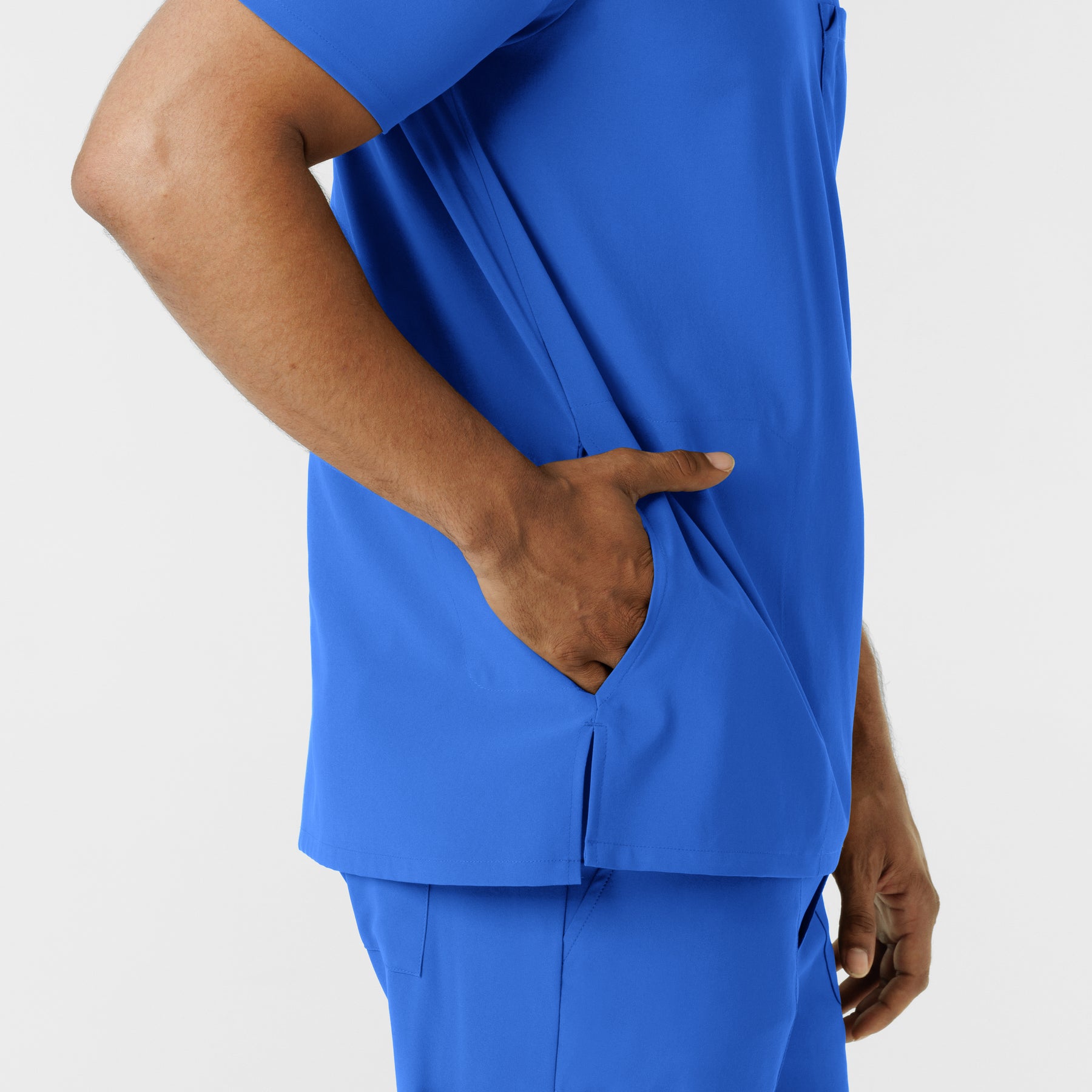 RENEW Men's V-Neck 5 Pocket Scrub Top - Royal
