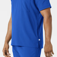 RENEW Men's V-Neck 5 Pocket Scrub Top - Royal