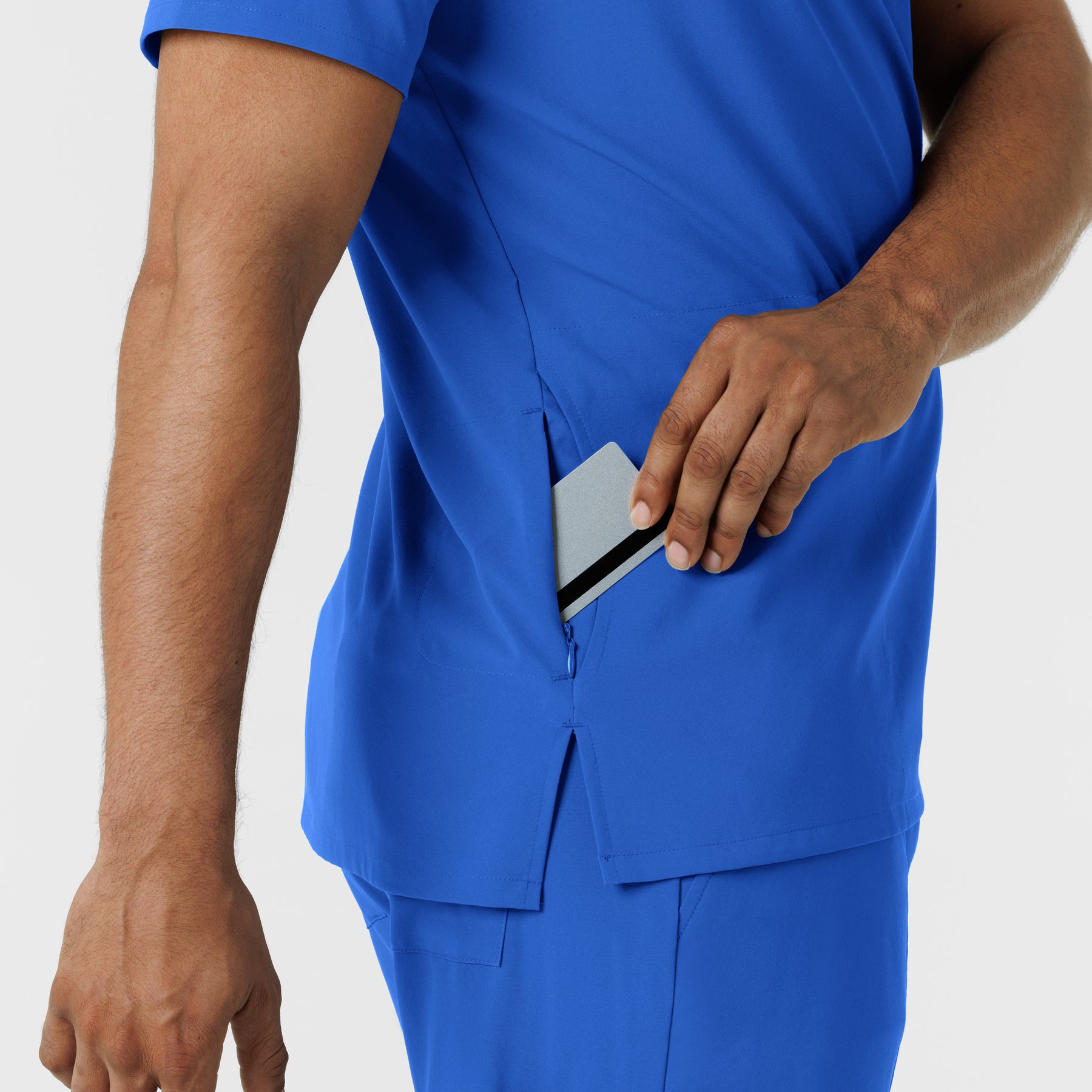 RENEW Men's V-Neck 5 Pocket Scrub Top - Royal