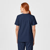 W123 Unisex 4 Pocket Utility Scrub Top - Navy