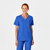 W123 Unisex 4 Pocket Utility Scrub Top - Royal