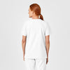 W123 Unisex 4 Pocket Utility Scrub Top - White