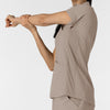 RENEW Women’s Flex-n-Reach Collared Scrub Top Haze back detail