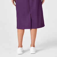 WonderWORK Women's Pull On Cargo Skirt Eggplant side detail 2