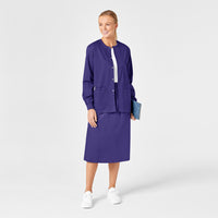 WonderWORK Women's Pull On Cargo Skirt Grape full scrub set