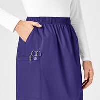 WonderWORK Women's Pull On Cargo Skirt Grape side detail 1