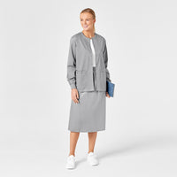 WonderWORK Women's Pull On Cargo Skirt Grey full scrub set