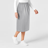 WonderWORK Women's Pull On Cargo Skirt Grey side view