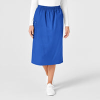 Wink WonderWORK Women's Pull On Cargo Skirt Royal