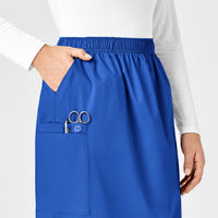 WonderWORK Women's Pull On Cargo Skirt Royal side detail 1