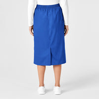 WonderWORK Women's Pull On Cargo Skirt Royal back view