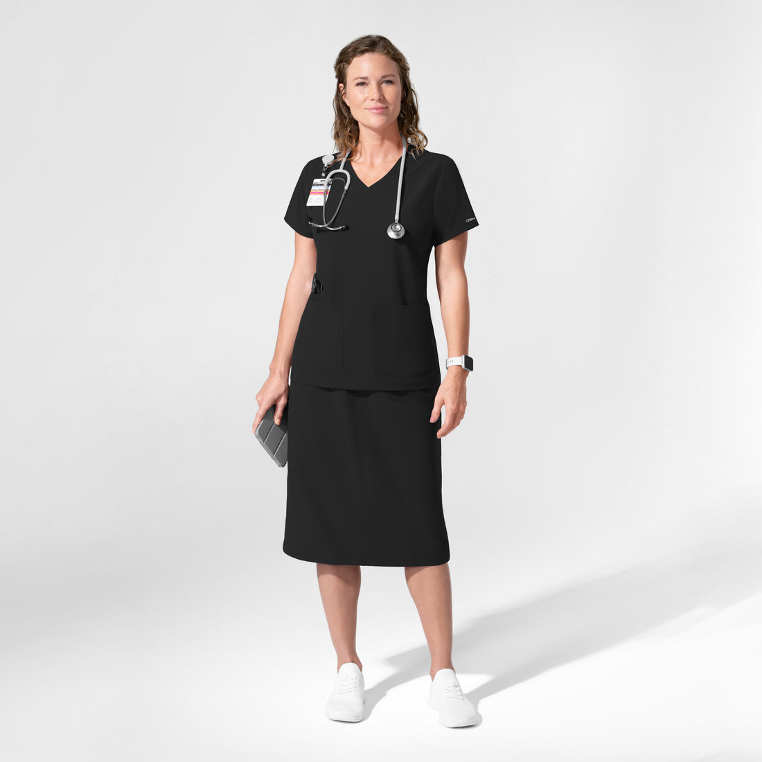NURTUR Women's Skirt Black full scrub set