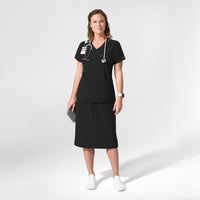 NURTUR Women's Skirt Black full scrub set