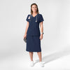 NURTUR Women's Skirt Navy full scrub set
