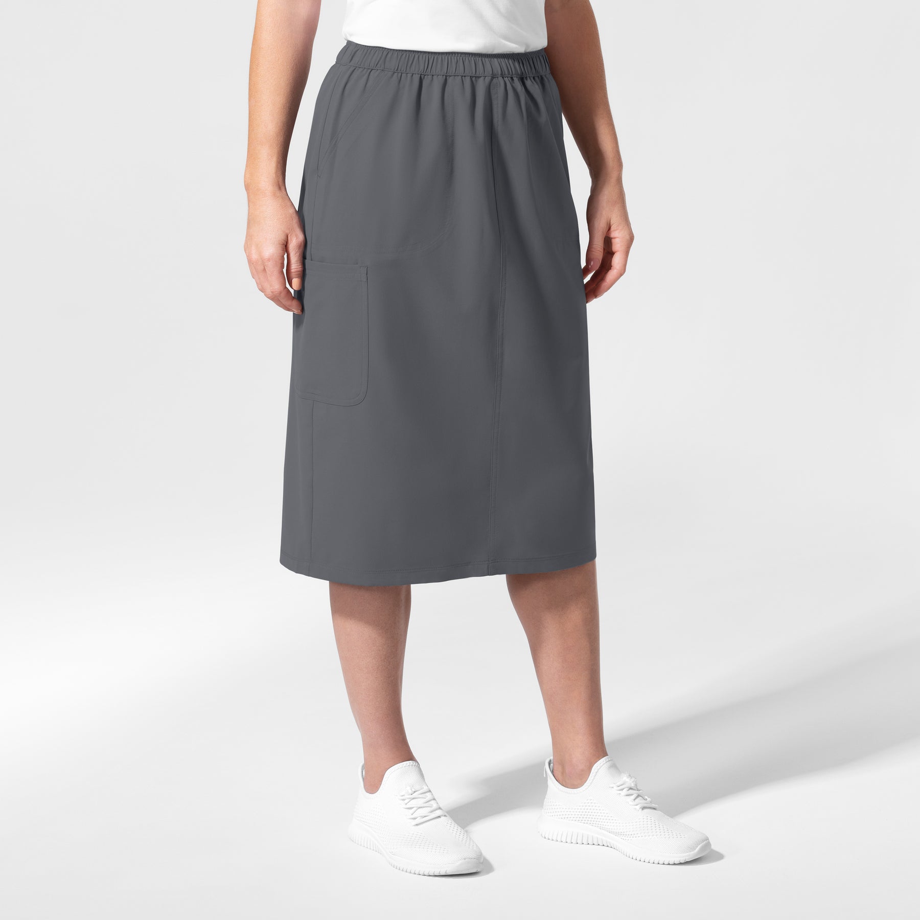 NURTUR Women's Scrub Skirt Pewter