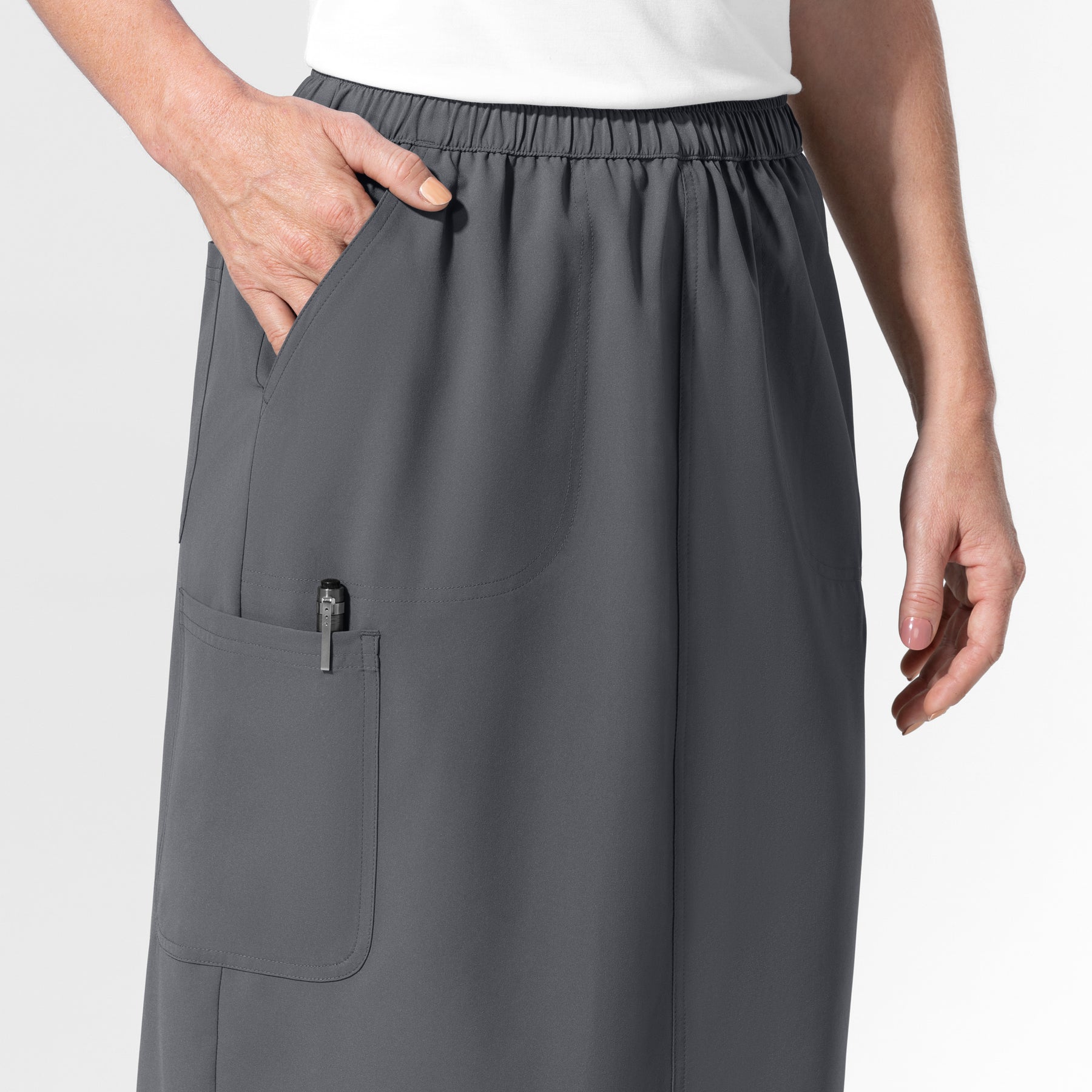 NURTUR Women's Skirt - Pewter side pocket
