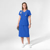 NURTUR Women's Scrub Skirt Royal full scrub set