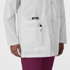 WonderLAB Unisex Iconic Lab Coat White side detail 2