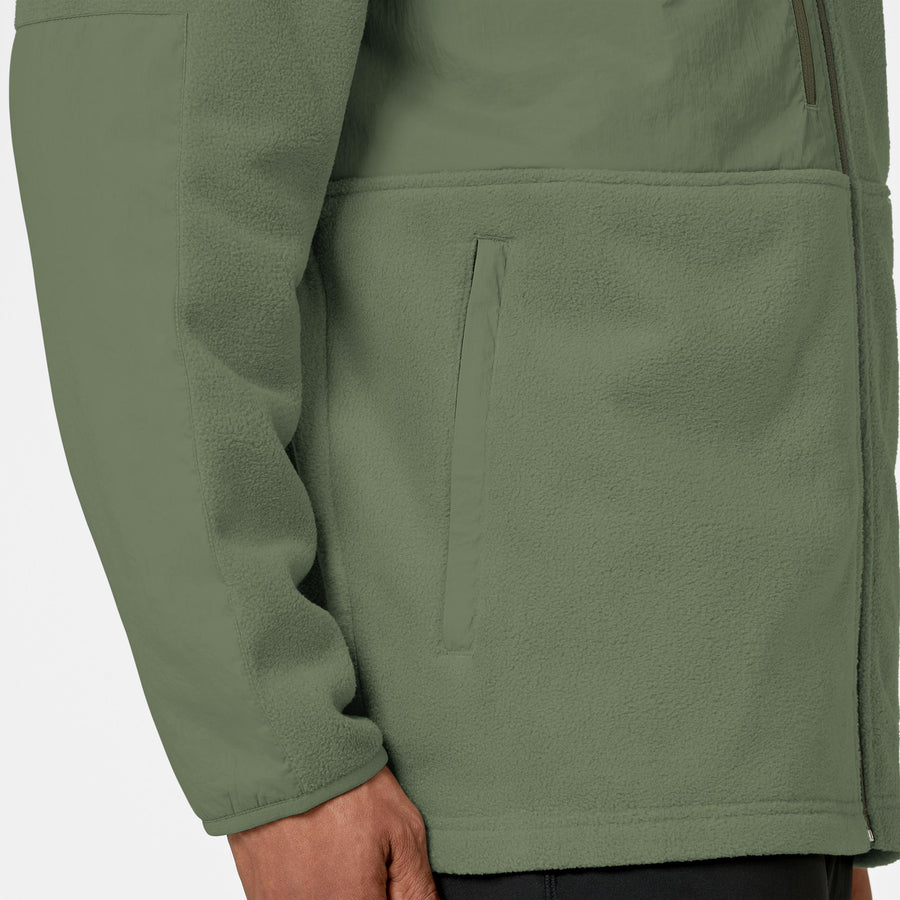 Slate Men's Micro Fleece Zip Jacket - Olive