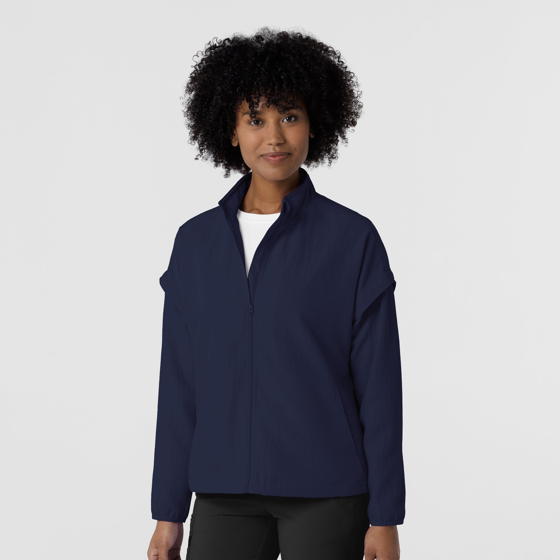 Layers Women's BreezeBreaker Scrub Jacket Navy