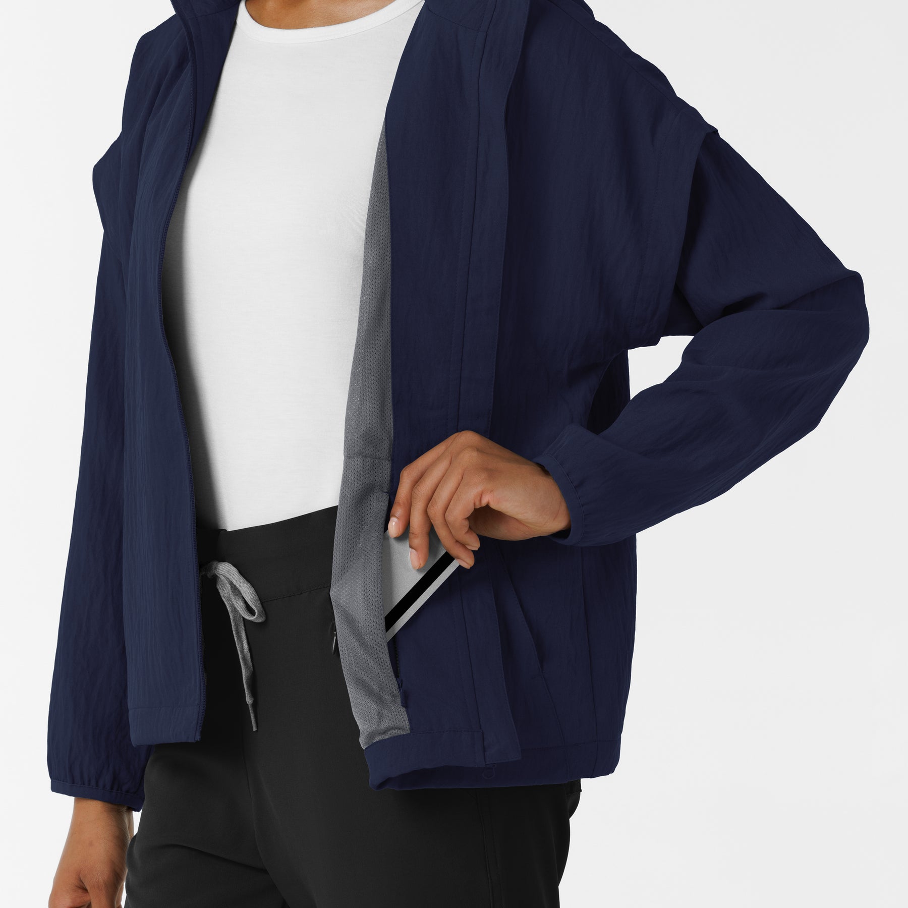 Women's BreezeBreaker Scrub Jacket - Navy