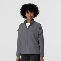 Layers Women's BreezeBreaker Scrub Jacket Pewter