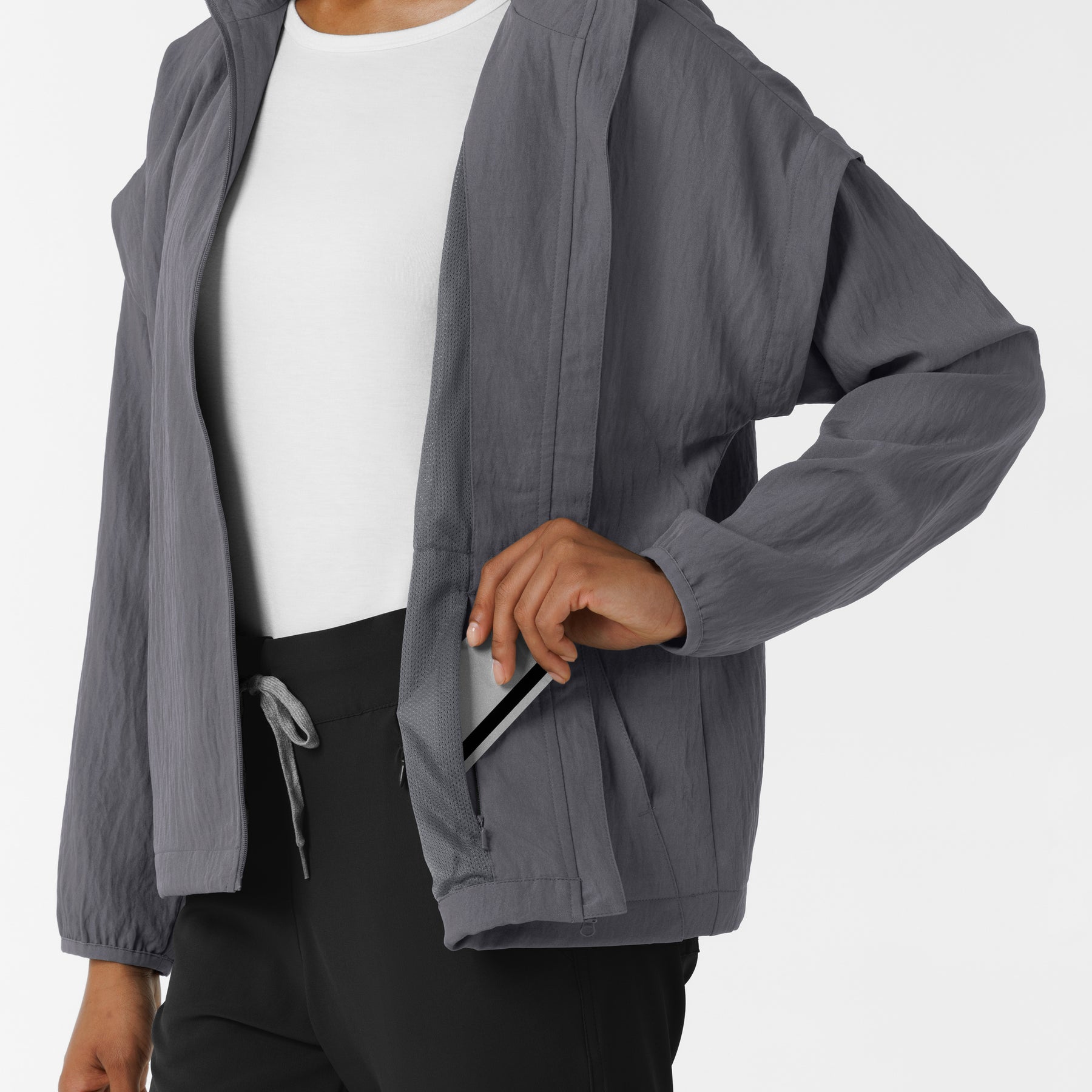 Women's BreezeBreaker Scrub Jacket - Pewter