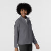 Layers Women's BreezeBreaker Scrub Jacket Pewter side view